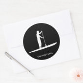 stand up paddle ronde sticker (Envelop)