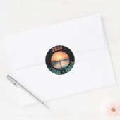 Stand Up Paddleboard Surfen in het paradijs Ronde Sticker (Envelop)