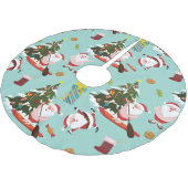 Stand-up paddleboarden Surfen Kerstman Kerstboom Rok (Gekanteld)