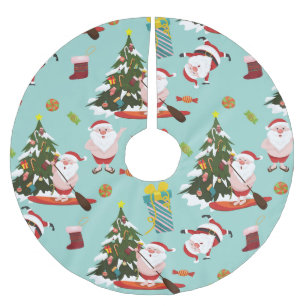 Stand-up paddleboarden Surfen Kerstman Kerstboom Rok