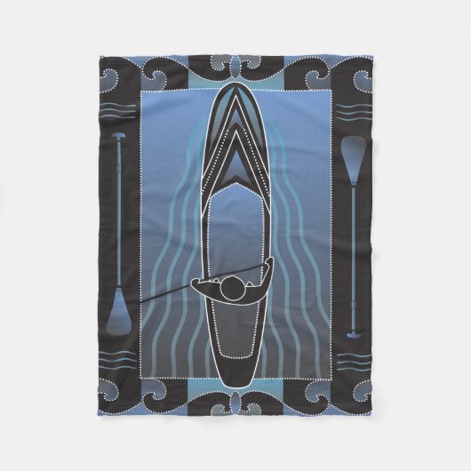 Stand-up Paddleboarder Fleece Deken (Voorkant)