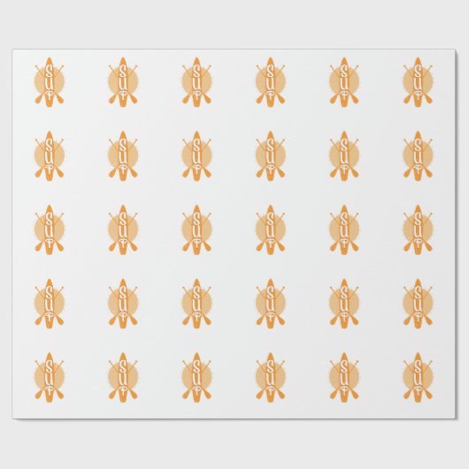 Stand up Paddling SUP Board Cadeaupapier (Vlak)