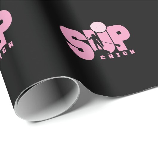 Stand up Paddling "SUP Chick" Cadeaupapier (Rol Hoek)