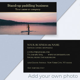 Stand-up paddling SUP coach instructeur Visitekaartje