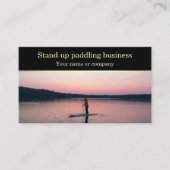 Stand-up paddling SUP coach instructeur Visitekaartje (Voorkant)