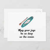 Stand-up peddel - Cadeau cadeauidee Briefkaart (Voorkant / Achterkant)