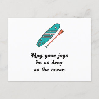 Stand-up peddel - Cadeau cadeauidee Briefkaart
