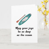 Stand-up peddel - Cadeau cadeauidee Kaart (Gele Bloem)