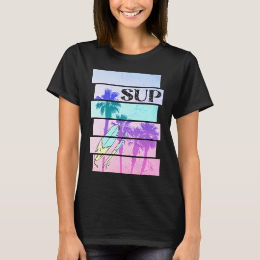 Stand-up peddel SUP board opklapbaar 1 T-shirt (Voorkant)