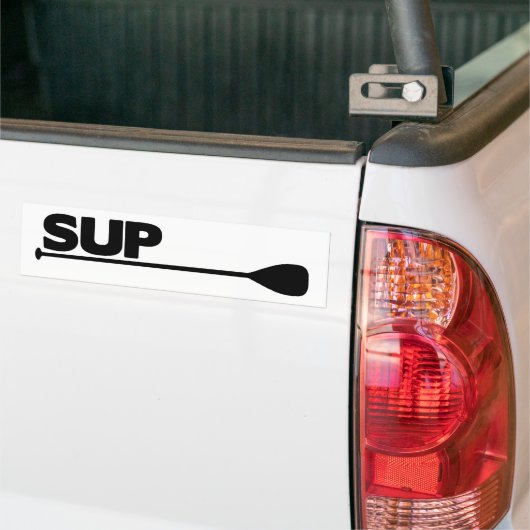 Stand-up peddel SUP Bumpersticker (Op Truck)