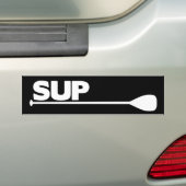 Stand-up peddel SUP (donker) Bumpersticker (Op auto)