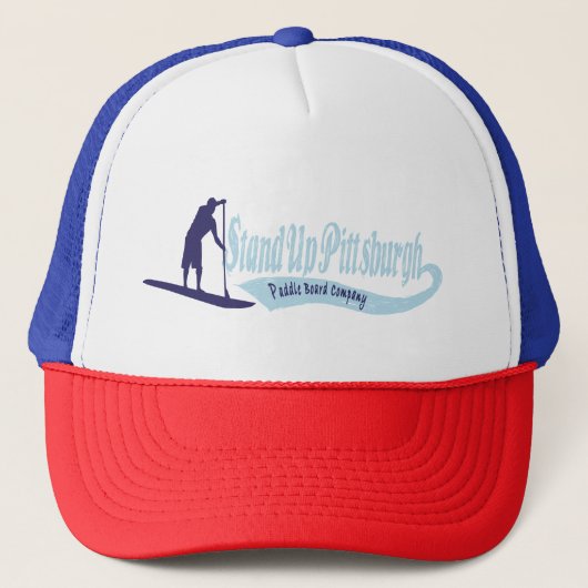 Stand-up Pittsburgh Paddle Board Co Trucker Hat Pet (Voorkant)