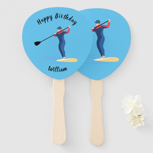 Stand-up tapebord handwaaier (Voorkant en achterkant)