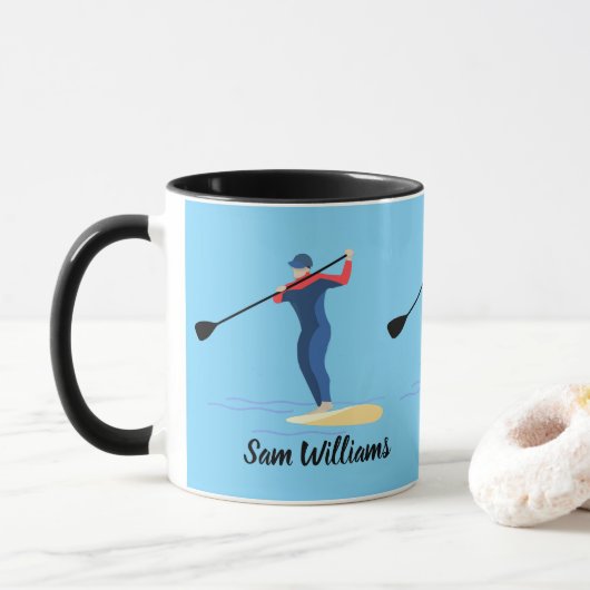 Stand-up tapebord mok (Met donut)