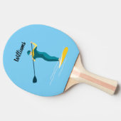 Stand-up tapebord tafeltennisbatje (Zijkant)