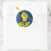 Stand-up tapkracht vierkante sticker (Tas)