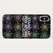STAND-UP VOOR ATOMS Science Case-Mate iPhone Case (Achterkant (horizontaal))