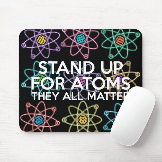 STAND-UP VOOR ATOMS Science Muismat (Met muis)