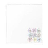 STAND-UP VOOR ATOMS Science Notitieblok (Voorkant)