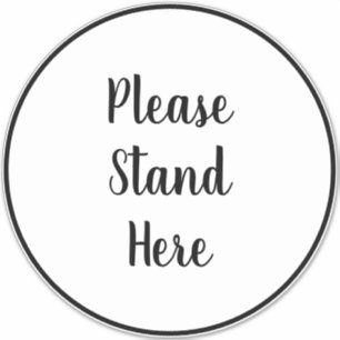 Stand van 6 februari 2019 grote vloercirkel S Sticker