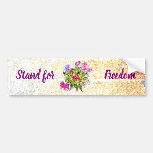 Stand van de Bumpersticker Freedom Balsam Bouquet (Voorkant)