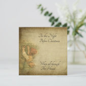  stand van de nacht voor Kerstmis Kaart (Staand voorkant)