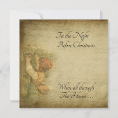  stand van de nacht voor Kerstmis Kaart (Voorkant)