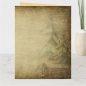  stand van de nacht voor Kerstmis Kaart (Achterkant)