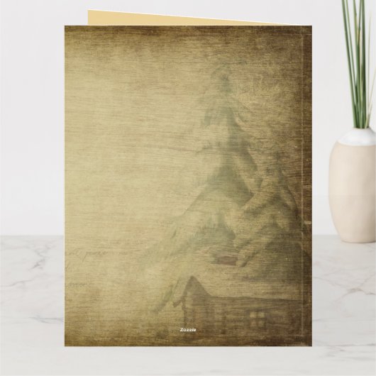  stand van de nacht voor Kerstmis Kaart (Achterkant)