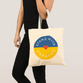 Stand van de Oekraïense anti-oorlogsprotesten tege Tote Bag (Voorkant (product))