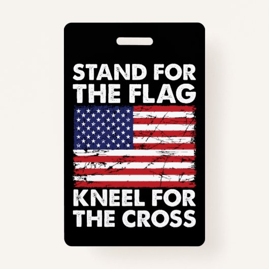 Stand van zaken bij de vlaggen-neel voor het kruis badge (Voorkant)