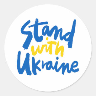 Stand van zaken in Oekraïne Ronde Sticker