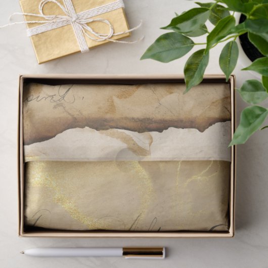  stand van zaken met cursieve ontkoppeling tissuepapier (Geschenk)