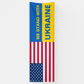 Stand van zaken met de VS Amerikaanse vlag Spandoek (Verticaal)