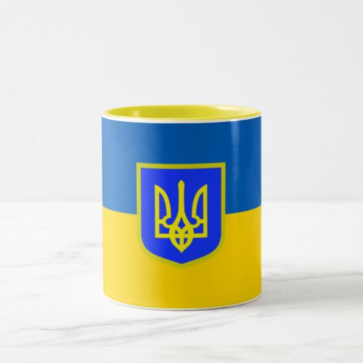 Stand van zaken met Oekraïne | Mok vlag (Center)