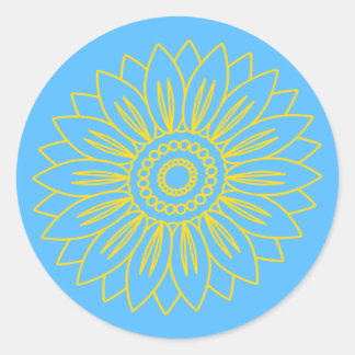 Stand van zaken met Oekraïne Ronde Sticker