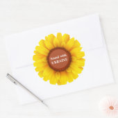 Stand van zaken met Oekraïne Sunflower Ronde Sticker (Envelop)
