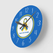 Stand van zaken met Oekraïne Support Ribbon  Ronde Klok (Hoek)