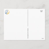 Stand van zaken met Oekraïne - Symbool voor PEACE- Feestdagenkaart (Achterkant)