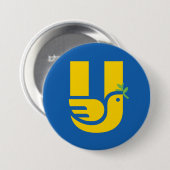 Stand van zaken met Oekraïne | UNA Peace Button (Voorkant /achterkant)