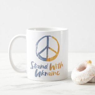 Stand van zaken met Oekraïne - VREDESSymbool Koffiemok