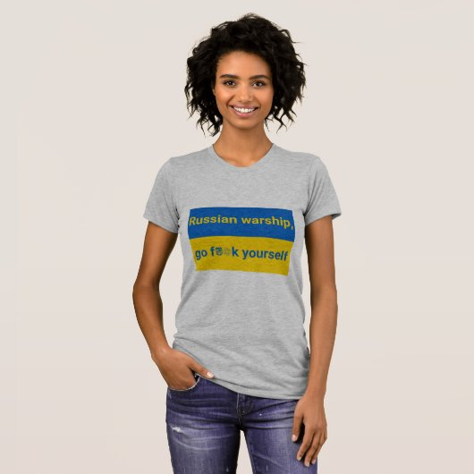 Stand van zaken met Oekraïne Vrouwen T Shirt (Voorkant volledig)