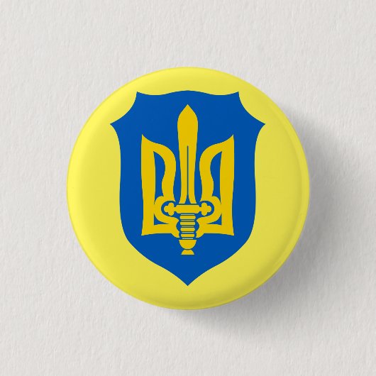 Stand van zaken met Oekraïne | Wapenmunt Button (Voorkant)