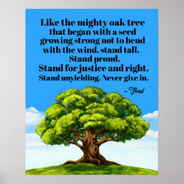 Stand van zaken voor Justitie en Poster