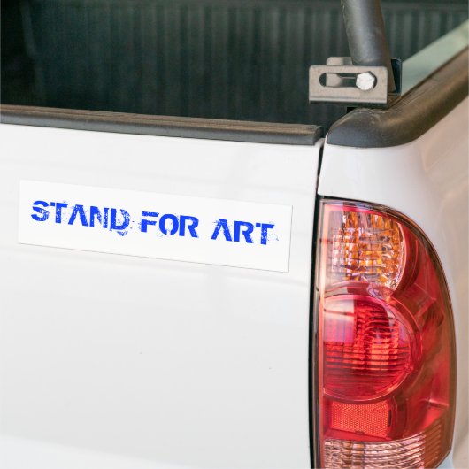 Stand voor Art Bumpersticker (Op Truck)