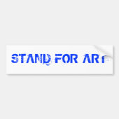 Stand voor Art Bumpersticker (Voorkant)