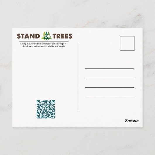 Stand voor Briefkaart bomen (Achterkant)