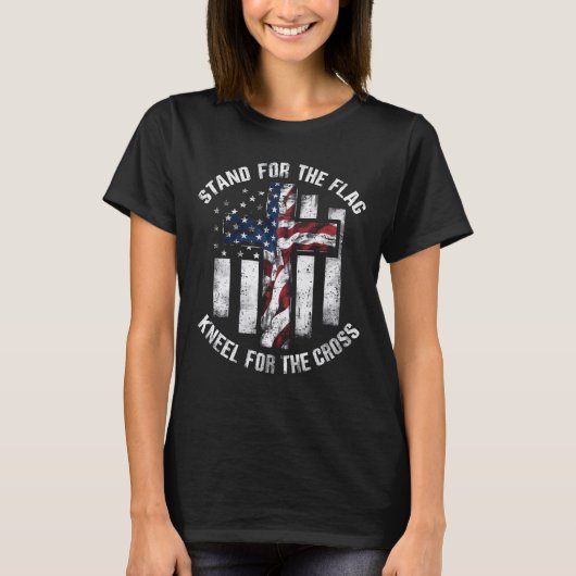 Stand voor de vlag t-shirt (Voorkant)