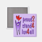 Stand voor Love Magnet - Lavendel (Voorkant / Achterkant)