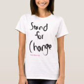 Stand voor verandering T-shirt (Voorkant)